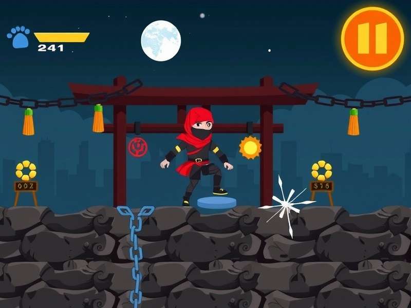 Ninja Roll Escape gameplay screenshot